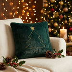 Load image into Gallery viewer, Golden Evergreen Cushion Cover