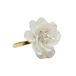 Load image into Gallery viewer, White Floral Napkin Ring Set