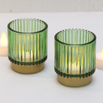 Load image into Gallery viewer, Color Glass Candle Holder