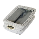 Load image into Gallery viewer, Grey Textured Storage Basket