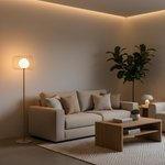 Load image into Gallery viewer, Orb Cage Floor Lamp