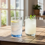 Load image into Gallery viewer, Blue Drinking Glass