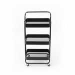 Load image into Gallery viewer, Black Steel Trolley Rack
