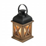 Load image into Gallery viewer, Cross-Pane Wood Lantern