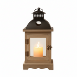 Load image into Gallery viewer, Rustic Wood Cottage Lantern
