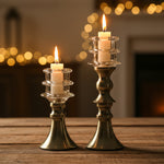 Load image into Gallery viewer, Steel Tiered Candle Holder Set