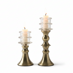Load image into Gallery viewer, Steel Tiered Candle Holder Set
