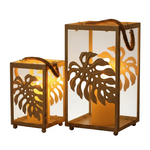 Load image into Gallery viewer, White Steel Lantern Set