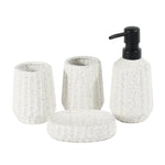 Load image into Gallery viewer, White Striped Bathroom Set
