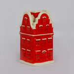 Load image into Gallery viewer, Red Town House Candle Holder