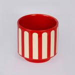Load image into Gallery viewer, Red & White Striped Vase