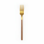 Load image into Gallery viewer, Gold Bamboo Design Cutlery Set