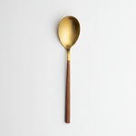 Load image into Gallery viewer, Gold Bamboo Design Cutlery Set