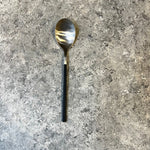 Load image into Gallery viewer, Black and Silver Cutlery Set