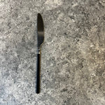 Load image into Gallery viewer, Black and Silver Cutlery Set