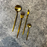 Load image into Gallery viewer, Gold Cutlery Set
