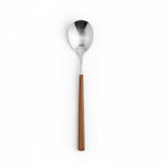 Load image into Gallery viewer, Silver Bamboo Design Cutlery Set