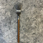 Load image into Gallery viewer, Silver Bamboo Design Cutlery Set