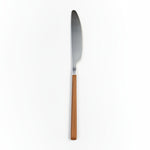 Load image into Gallery viewer, Silver Bamboo Design Cutlery Set