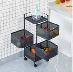 Load image into Gallery viewer, Multi-Layer Vegetable Rack Black square