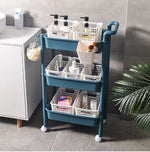 Load image into Gallery viewer, 3 Tier Rolling Cart