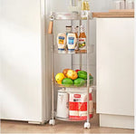 Load image into Gallery viewer, 3-Tier Rectangle Acrylic Trolley