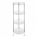 Load image into Gallery viewer, Four-Tier Round Acrylic Trolley