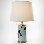 Load image into Gallery viewer, Abstract Black & White Table Lamp