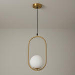 Load image into Gallery viewer, Gold Oval Ceiling Light