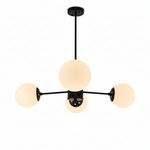 Load image into Gallery viewer, Black 3 Bulb Ceiling Light