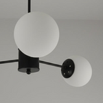 Load image into Gallery viewer, Black 3 Bulb Ceiling Light