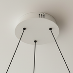 Load image into Gallery viewer, White Halo Pendant Light