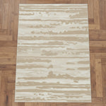 Load image into Gallery viewer, Beige Wavy Abstract Rug
