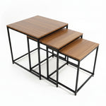 Load image into Gallery viewer, Wood Top Rectangle Table Set