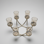 Load image into Gallery viewer, Steel Six-Light Candle Holder