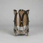 Load image into Gallery viewer, Smoked Glass Metal Tealight Holder