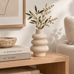 Load image into Gallery viewer, Sculptural White Ceramic Vase