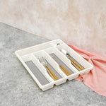 Load image into Gallery viewer, 5 Compartment Plastic Cutlery Organizer