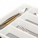 Load image into Gallery viewer, 5 Compartment Plastic Cutlery Organizer
