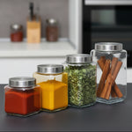 Load image into Gallery viewer, Transparent Square Glass Jar
