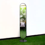 Load image into Gallery viewer, oval mirror with floor stand