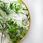 Load image into Gallery viewer, round gold mirror