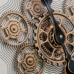 Load image into Gallery viewer, Gold and White Clock