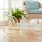 Load image into Gallery viewer, White Bicycle Planter