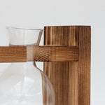Load image into Gallery viewer, Double Glass Vase with Wooden Frame