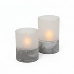 Load image into Gallery viewer, Grey Glass-Topped Candle