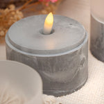 Load image into Gallery viewer, Grey Glass-Topped Candle