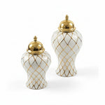 Load image into Gallery viewer, Tall Gold Ceramic Vase