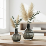 Load image into Gallery viewer, Simple Black Glass Vase