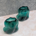 Load image into Gallery viewer, Knobby Green Glass Vase
